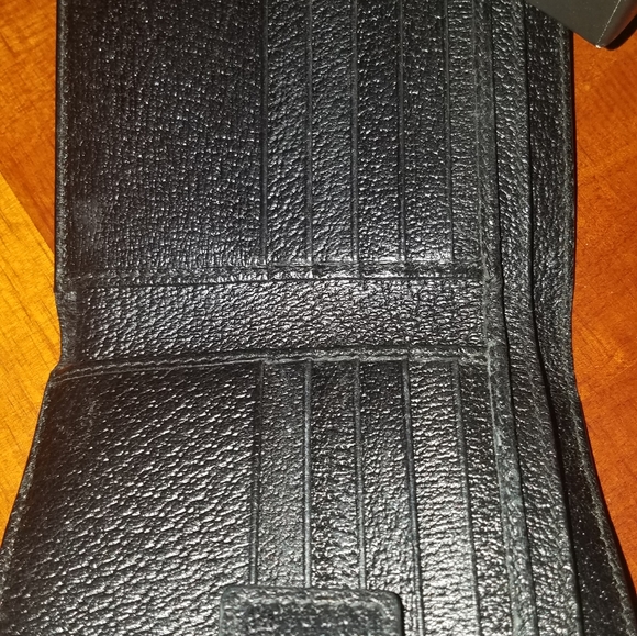 Authentic Gucci Black Canvas Charmy Wallet